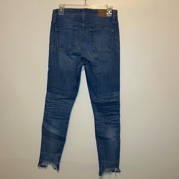Madewell 10” High Rise Skinny Button Fly Raw Hem Jeans 27 - Picture 5 of 7